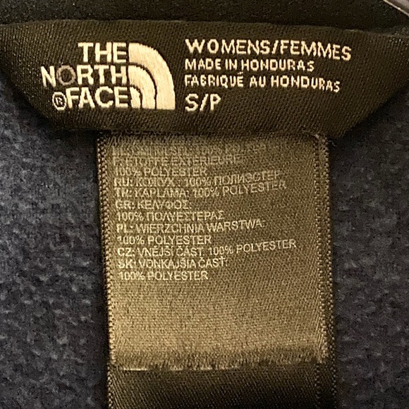 THE NORTH FACE Blue Quarter Zip Fleece Pullover - Picture 3 of 3